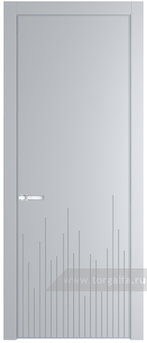Глухая дверь ProfilDoors 7PE с кромкой Серебро (Лайт Грей (RAL 870-01))