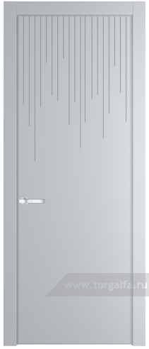 Глухая дверь ProfilDoors 8PE с кромкой Серебро (Лайт Грей (RAL 870-01))