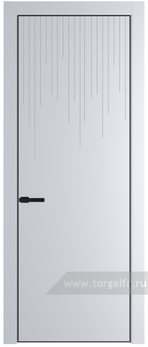 Глухая дверь ProfilDoors 8PE с кромкой Черный матовый RAL9005 (Вайт (RAL 110 96 02))