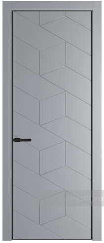 Глухая дверь ProfilDoors 9PE с кромкой Черный матовый RAL9005 (Смоки (RAL 870-02))