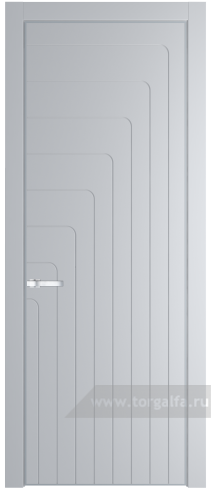 Глухая дверь ProfilDoors 10PE с кромкой Серебро (Лайт Грей (RAL 870-01))
