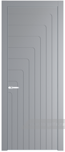 Глухая дверь ProfilDoors 10PE с кромкой Серебро (Смоки (RAL 870-02))