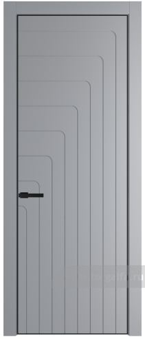 Глухая дверь ProfilDoors 10PE с кромкой Черный матовый RAL9005 (Смоки (RAL 870-02))