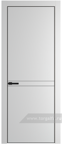 Глухая дверь ProfilDoors 11PE с кромкой Черный матовый RAL9005 (Крем Вайт (RAL 120-02))
