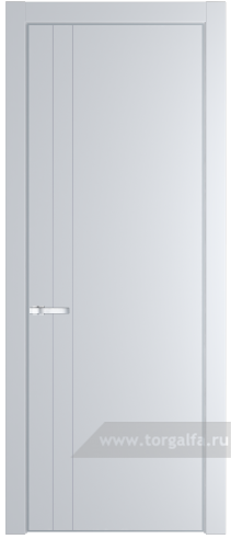Глухая дверь ProfilDoors 12PE с кромкой Серебро (Вайт (RAL 110 96 02))