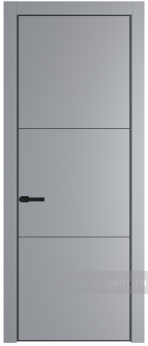 Глухая дверь ProfilDoors 13PE с кромкой Черный матовый RAL9005 (Смоки (RAL 870-02))