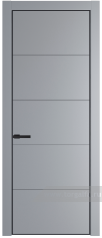 Глухая дверь ProfilDoors 15PE с кромкой Черный матовый RAL9005 (Смоки (RAL 870-02))