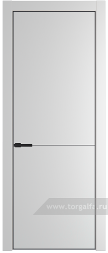 Глухая дверь ProfilDoors 16PE с кромкой Черный матовый RAL9005 (Крем Вайт (RAL 120-02))