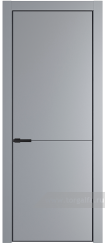 Глухая дверь ProfilDoors 16PE с кромкой Черный матовый RAL9005 (Смоки (RAL 870-02))