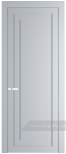 Глухая дверь ProfilDoors 26PE с кромкой Серебро (Лайт Грей (RAL 870-01))