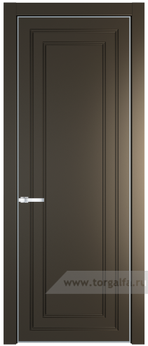 Глухая дверь ProfilDoors 26PE с кромкой Серебро (Перламутр бронза)