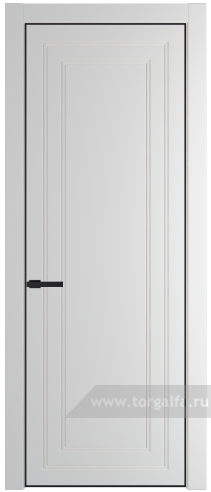 Глухая дверь ProfilDoors 26PE с кромкой Черный матовый RAL9005 (Крем Вайт (RAL 120-02))