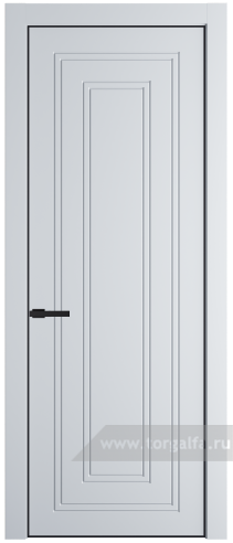 Глухая дверь ProfilDoors 28PE с кромкой Черный матовый RAL9005 (Вайт (RAL 110 96 02))