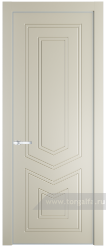 Глухая дверь ProfilDoors 29PE с кромкой Серебро (Перламутр белый)