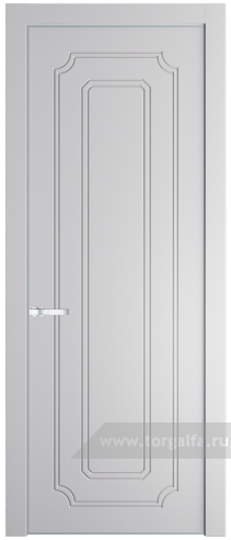 Глухая дверь ProfilDoors 30PE с кромкой Серебро (Крем Вайт (RAL 120-02))