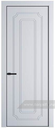 Глухая дверь ProfilDoors 30PE с кромкой Черный матовый RAL9005 (Вайт (RAL 110 96 02))