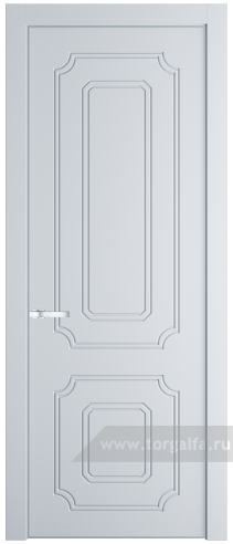 Глухая дверь ProfilDoors 31PE с кромкой Серебро (Вайт (RAL 110 96 02))