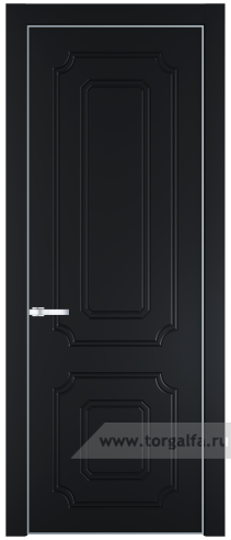 Глухая дверь ProfilDoors 31PE с кромкой Серебро (Блэк)