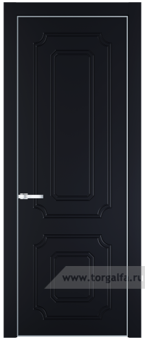 Глухая дверь ProfilDoors 31PE с кромкой Серебро (Нэви Блу (RAL 7016))