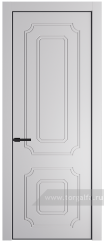 Глухая дверь ProfilDoors 31PE с кромкой Черный матовый RAL9005 (Крем Вайт (RAL 120-02))
