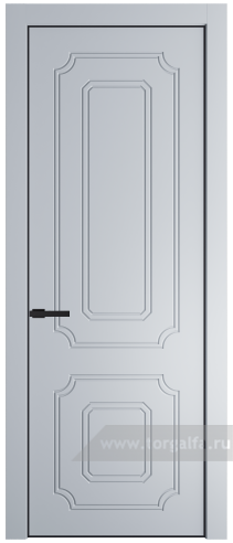 Глухая дверь ProfilDoors 31PE с кромкой Черный матовый RAL9005 (Лайт Грей (RAL 870-01))