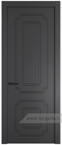 Глухая дверь ProfilDoors 31PE с кромкой Черный матовый RAL9005 (Графит (Pantone 425С))