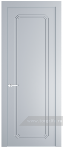 Глухая дверь ProfilDoors 32PE с кромкой Серебро (Лайт Грей (RAL 870-01))