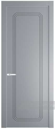 Глухая дверь ProfilDoors 32PE с кромкой Серебро (Смоки (RAL 870-02))