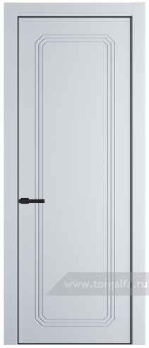 Глухая дверь ProfilDoors 32PE с кромкой Черный матовый RAL9005 (Вайт (RAL 110 96 02))