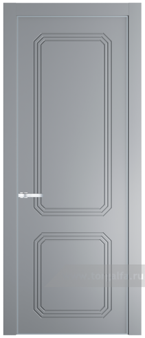 Глухая дверь ProfilDoors 33PE с кромкой Серебро (Смоки (RAL 870-02))