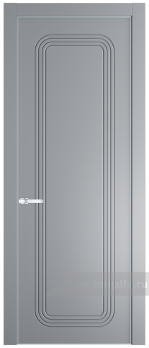 Глухая дверь ProfilDoors 34PE с кромкой Серебро (Смоки (RAL 870-02))