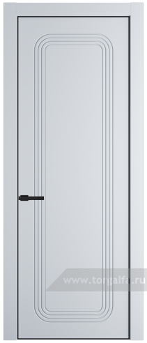 Глухая дверь ProfilDoors 34PE с кромкой Черный матовый RAL9005 (Вайт (RAL 110 96 02))
