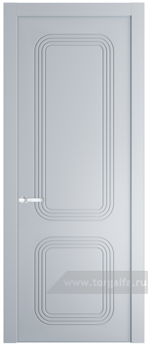 Глухая дверь ProfilDoors 35PE с кромкой Серебро (Лайт Грей (RAL 870-01))