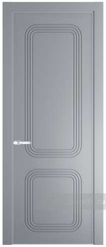 Глухая дверь ProfilDoors 35PE с кромкой Серебро (Смоки (RAL 870-02))