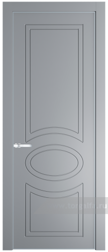 Глухая дверь ProfilDoors 36PE с кромкой Серебро (Смоки (RAL 870-02))