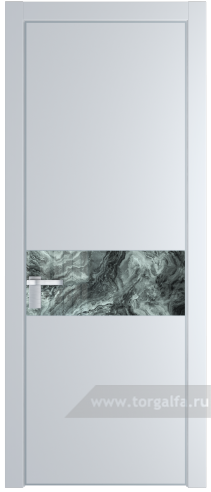 Дверь со стеклом ProfilDoors 17PA Атриум серебро с профилем Серебро (Вайт (RAL 110 96 02))