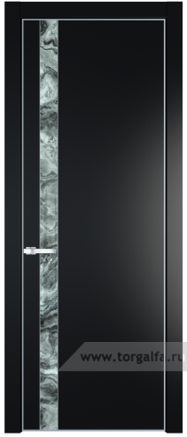 Дверь со стеклом ProfilDoors 18PA Атриум серебро с профилем Серебро (Блэк)