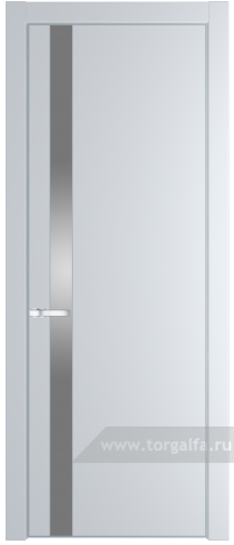 Дверь со стеклом ProfilDoors 18PA Lacobel Серебряный лак с профилем Серебро (Вайт (RAL 110 96 02))