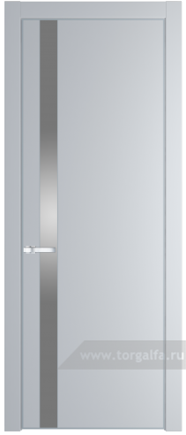 Дверь со стеклом ProfilDoors 18PA Lacobel Серебряный лак с профилем Серебро (Лайт Грей (RAL 870-01))