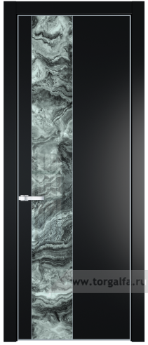 Дверь со стеклом ProfilDoors 19PA Атриум серебро с профилем Серебро (Блэк)