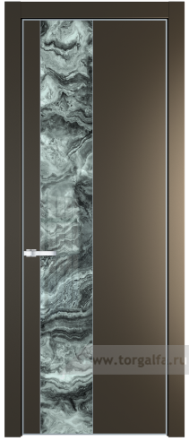Дверь со стеклом ProfilDoors 19PA Атриум серебро с профилем Серебро (Перламутр бронза)