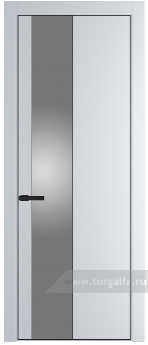 Дверь со стеклом ProfilDoors 19PA Lacobel Серебряный лак с профилем Серебро (Вайт (RAL 110 96 02))