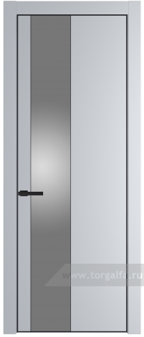 Дверь со стеклом ProfilDoors 19PA Lacobel Серебряный лак с профилем Серебро (Лайт Грей (RAL 870-01))
