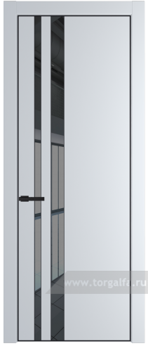 Дверь со стеклом ProfilDoors 20PA Зеркало Grey с профилем Черный матовый RAL9005 (Вайт (RAL 110 96 02))
