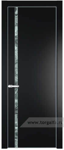 Дверь со стеклом ProfilDoors 21PA Атриум серебро с профилем Серебро (Блэк)