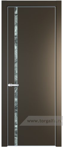Дверь со стеклом ProfilDoors 21PA Атриум серебро с профилем Серебро (Перламутр бронза)