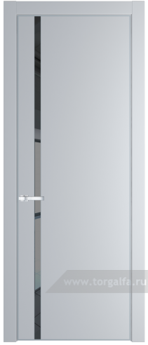 Дверь со стеклом ProfilDoors 21PA Зеркало Grey с профилем Серебро (Лайт Грей (RAL 870-01))