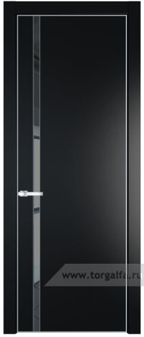 Дверь со стеклом ProfilDoors 21PA Зеркало Grey с профилем Серебро (Блэк)