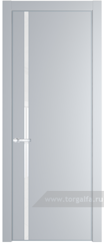 Дверь со стеклом ProfilDoors 21PA Лак классик с профилем Серебро (Лайт Грей (RAL 870-01))