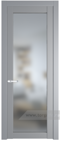 Дверь со стеклом ProfilDoors 1.1.2PD Матовое (Смоки (RAL 870-02))